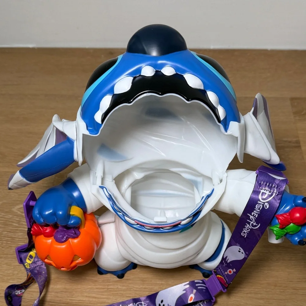 WDW Stitch Halloween Mummy Popcorn Bucket - Picture 4 of 8